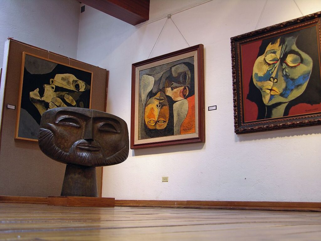 Obrazy a sochy Oswalda Guayasamína
