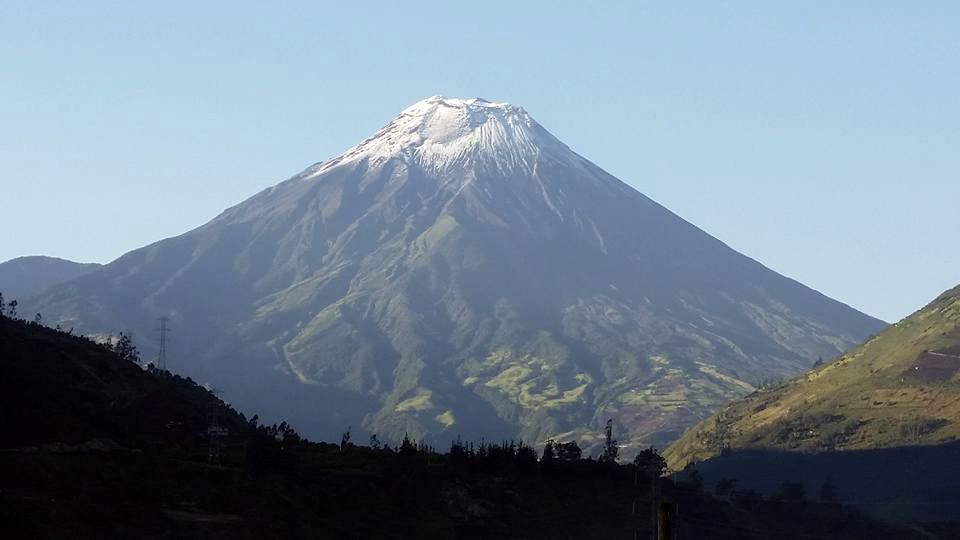 Sopka Tungurahua v neaktivním stavu