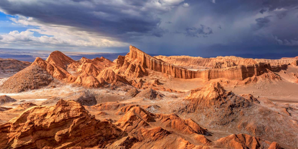 Valle de la Luna (Údolí měsíce) nedaleko San Pedro de Atacama