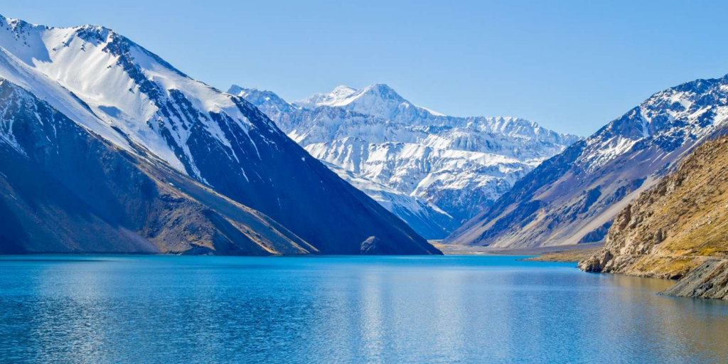 Embalse El Yeso (Přehrada El Yeso) v Cajón del Maipo