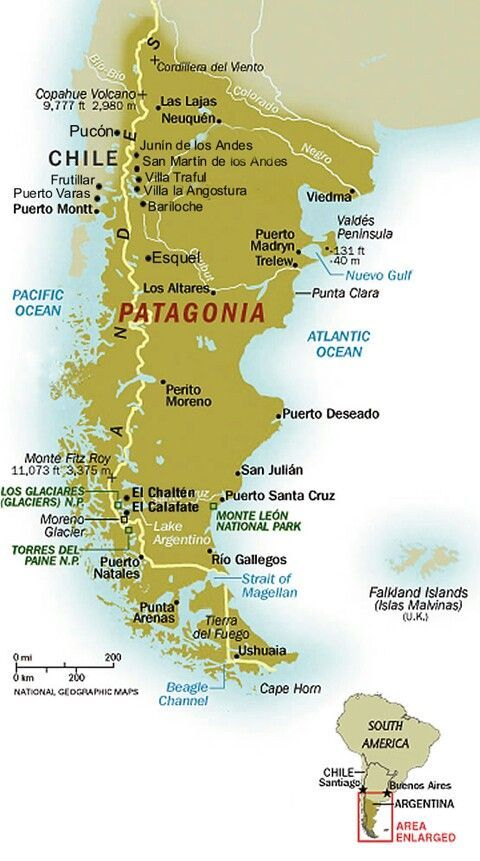 Chilská Patagonie - turisticky zajímavá místa.