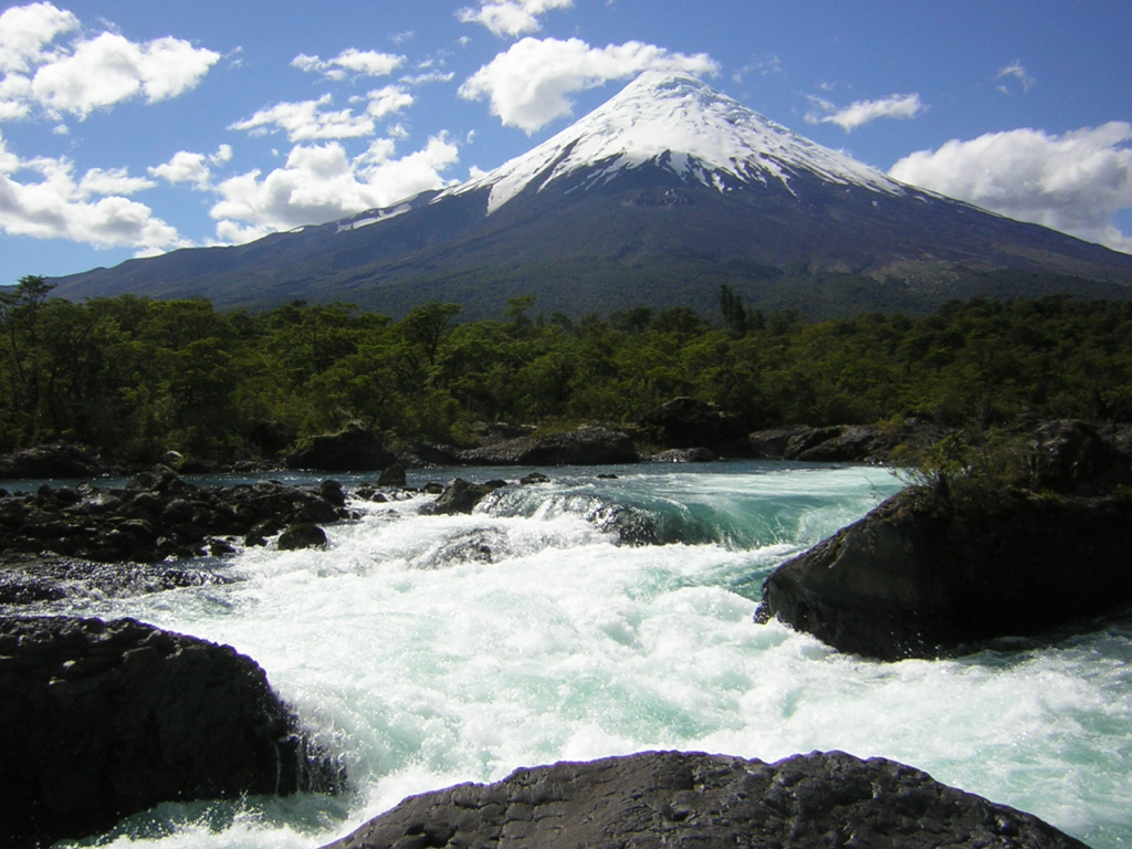 Národní park Vicente Pérez Rosales se sopkou Osorno