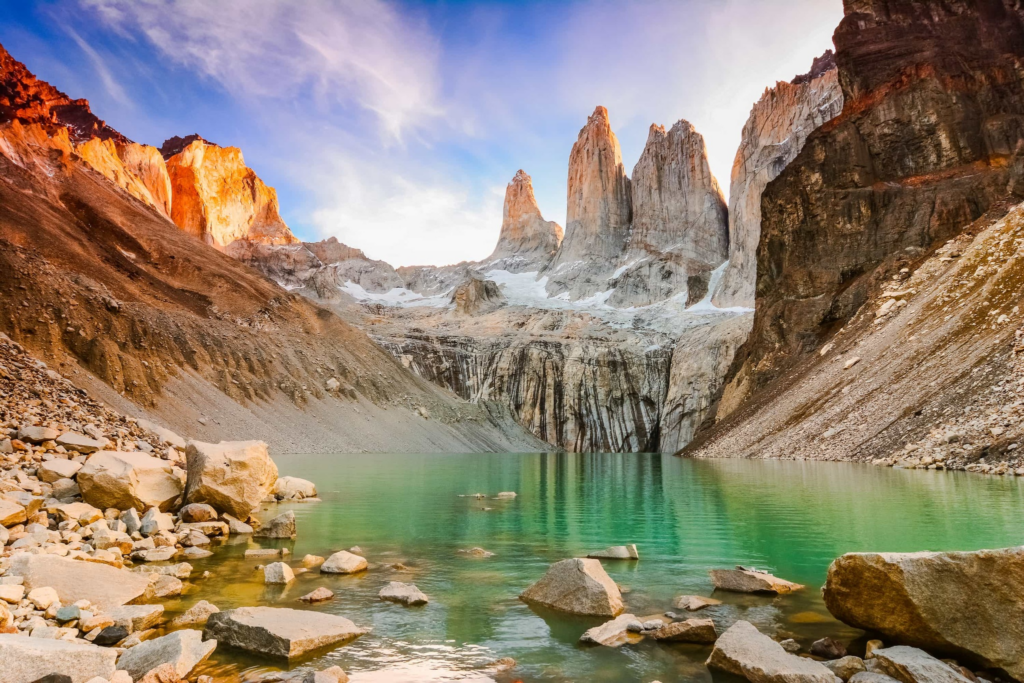 Masiv Torres del Paine ve stejnojmenném národním parku